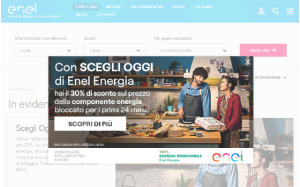 Il sito online di Enel Energia