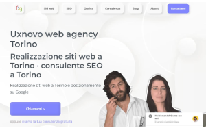 Il sito online di Uxnovo Web Agency