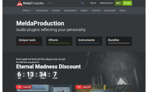 Il sito online di Melda Production
