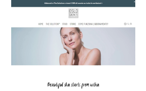 Il sito online di Oslo Skin Lab