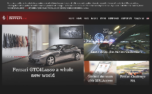 Il sito online di Ferrari