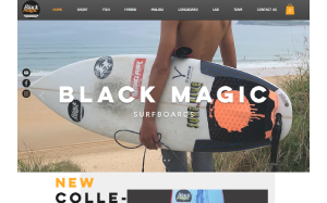 Il sito online di Black Magic Surfboard