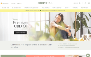 Il sito online di CBD VITAL