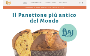 Il sito online di Panettone Baj 1768