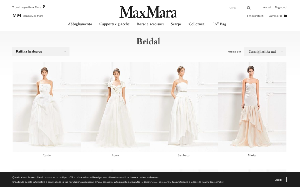 Il sito online di Max Mara Bridal