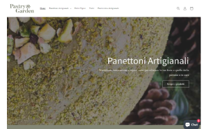 Il sito online di Pastry Garden