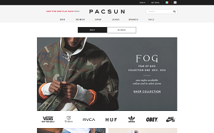 Il sito online di PACSUN