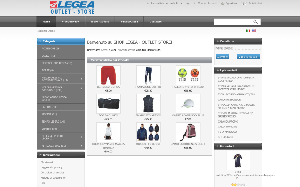 Il sito online di Legea