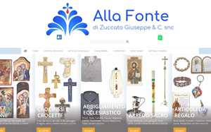 Il sito online di Alla Fonte Arte Sacra