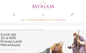 Il sito online di MyriamArteSacraStore