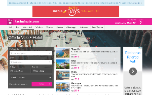 Il sito online di Lastminute viaggi & hotel
