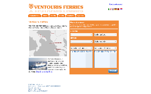 Il sito online di Ventouris Ferries