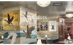 Il sito online di Patinas Lighting