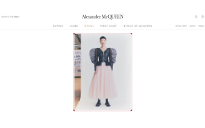 Il sito online di Alexander McQueen