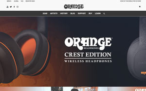 Il sito online di Orange Amps