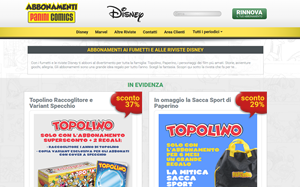 Il sito online di Abbonamenti Disney