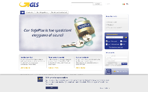 Il sito online di GLS corriere espresso