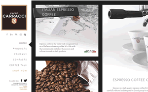 Il sito online di Caffè Carracci