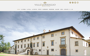 Il sito online di Villa Monsoglio
