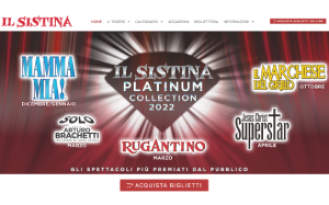 Il sito online di Il Sistina