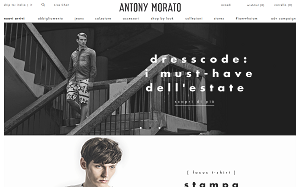 Il sito online di Antony Morato