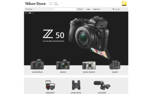 Il sito online di Nikon Store