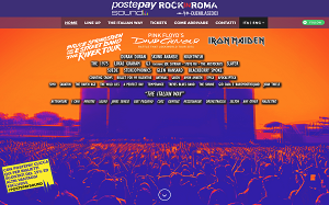 Il sito online di Rock in Roma
