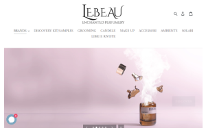 Il sito online di Lebeau Perfumery
