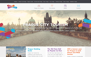 Il sito online di Prague city tourism