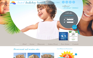 Il sito online di Hotel Holiday beach