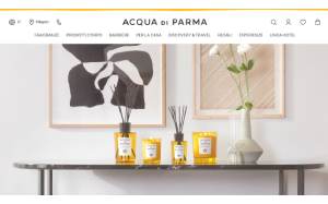 Il sito online di Acqua di Parma