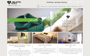 Il sito online di Arlotti Hotels