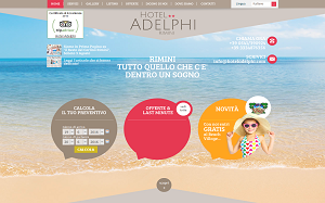 Il sito online di Hotel Adelphi Rimini
