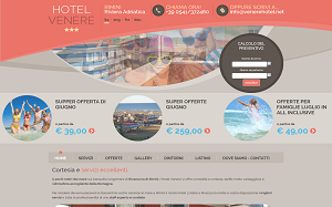 Il sito online di Venere Hotel Rimini