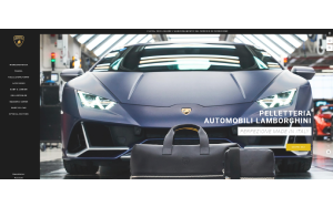 Il sito online di Lamborghini store