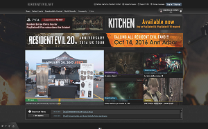Il sito online di Resident Evil