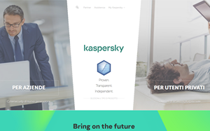 Il sito online di Kaspersky