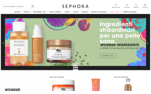 Il sito online di Sephora