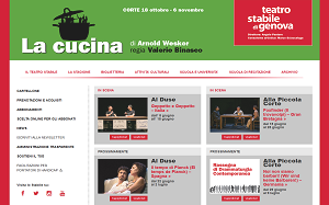 Il sito online di Teatro Stabile di Genova