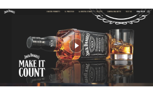 Il sito online di Jack Daniel's