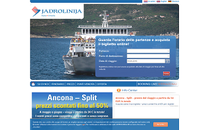 Il sito online di Jadrolinija