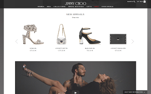 Il sito online di Jimmy Choo