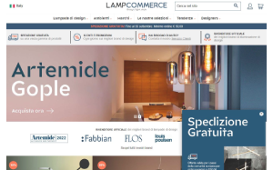 Il sito online di LampCommerce