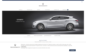 Il sito online di Maserati