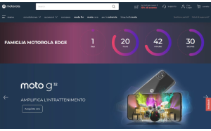 Il sito online di Motorola