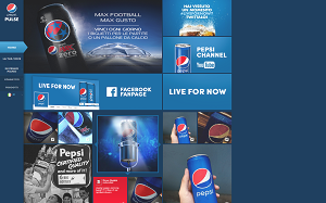 Il sito online di Pepsi