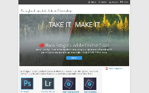 Il sito online di Adobe Photoshop