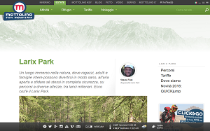 Il sito online di Larix park