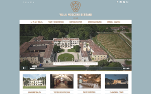 Il sito online di Villa Mosconi Bertani