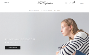 Il sito online di Les Copains